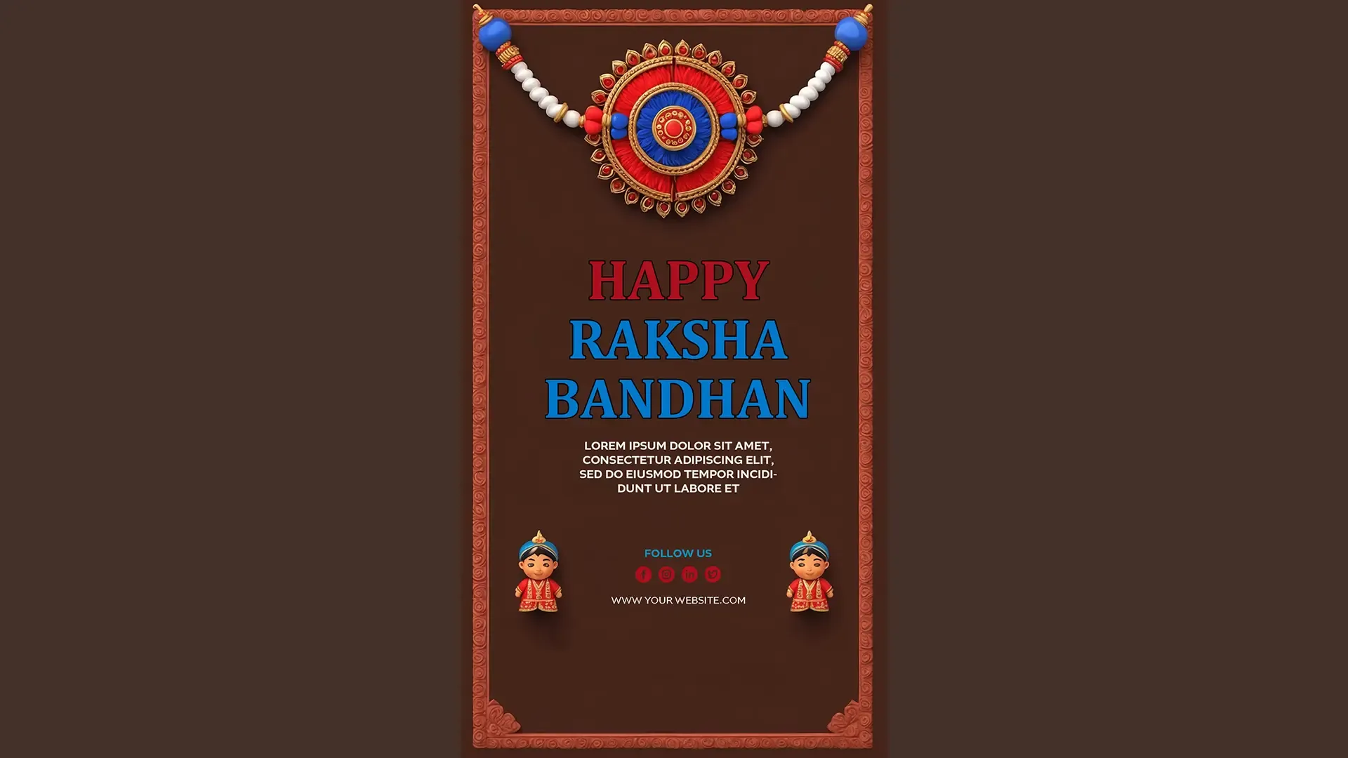 Happy Raksha Bandhan Festive Instagram Story PSD